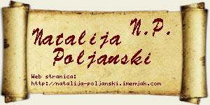 Natalija Poljanski vizit kartica